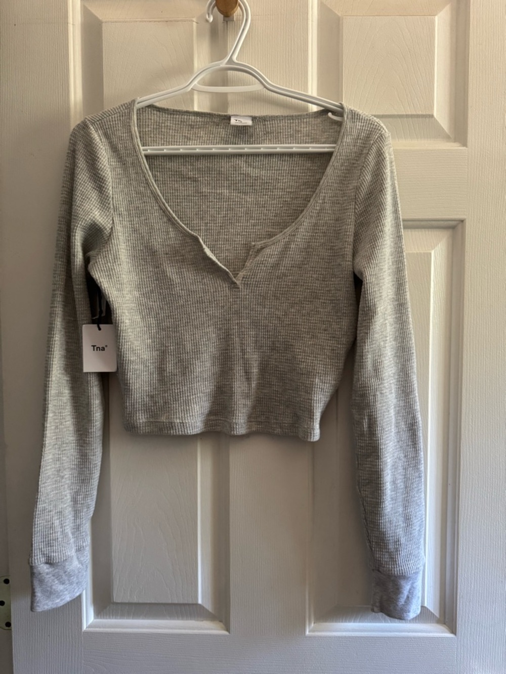 Aritzia tna thermal waffle top
